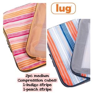 Lug 2pc Cargo Compression Cubes Stripes